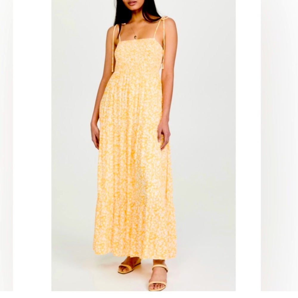 Lost + Wander Tangerine Tiered Maxi Dress SZ M